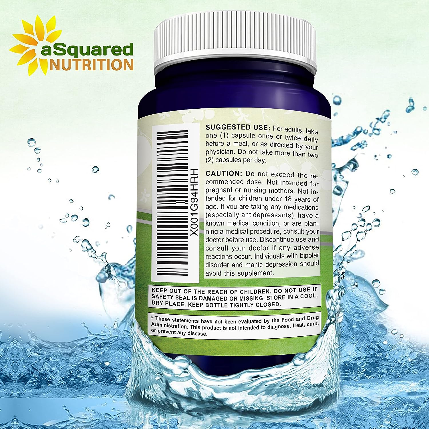 aSquared Nutrition SAM-e 400mg Supplement - 90 Capsules - Same (S-Adenosyl Methionine) to Support Mood, Joint Health, and Brain Function - Extra Strength Vegan SAM e Pills : Health  Household