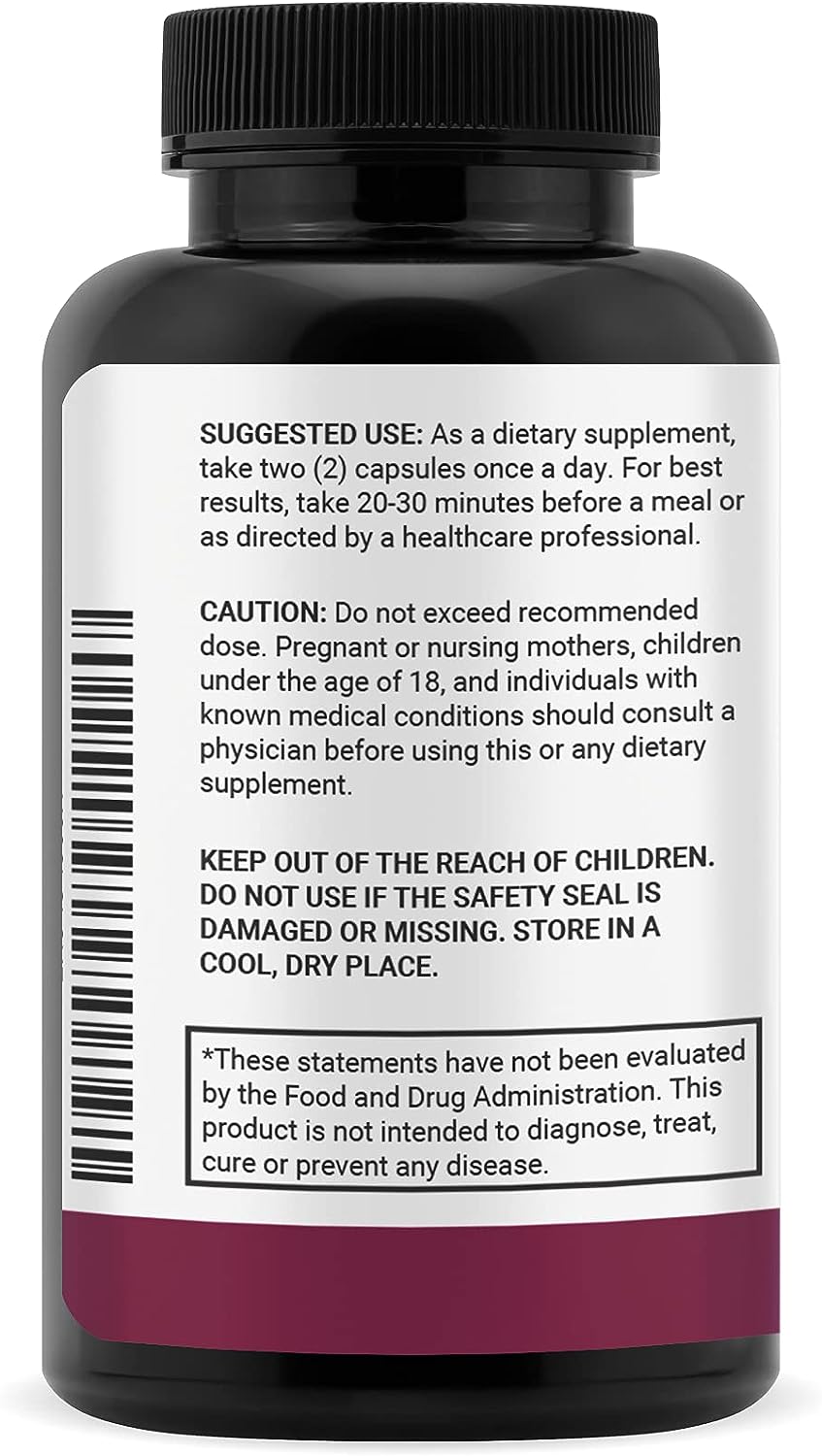 Luma Nutrition Berberine Supplement - Berberine 1200mg Per Serving - Berberine HCI - Berberine Plus - 60 Capsules : Health  Household