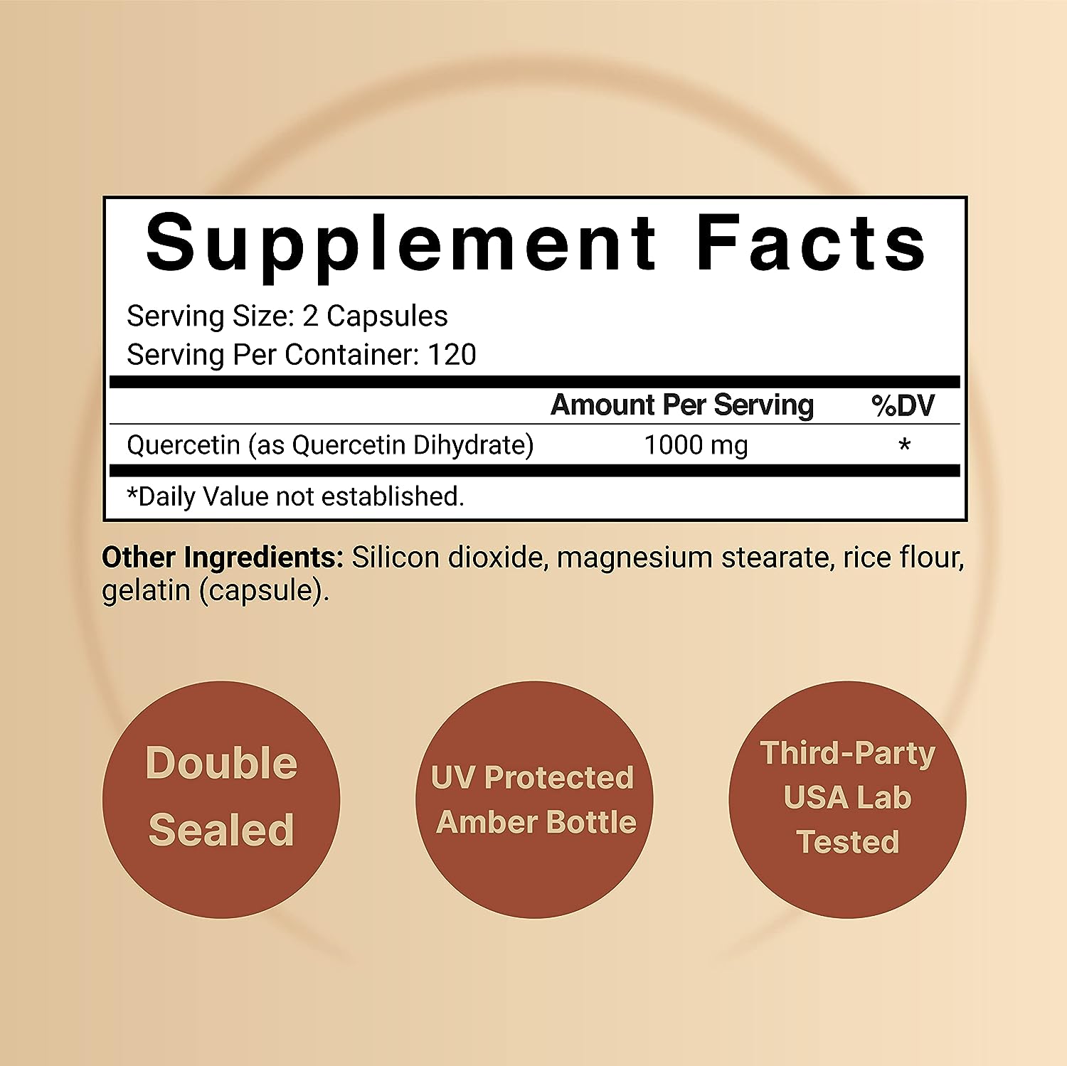 NatureBell Quercetin 1000mg Per Serving | 240 Capsules, Ultra Strength Quercetin Supplement | Bioflavonoids for Healthy Immune Support, Third Party Tested, Non-GMO  No Gluten